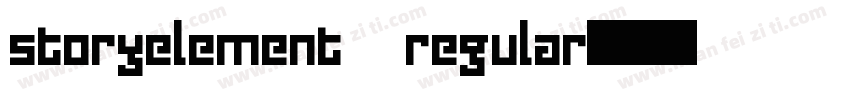 storyelement regular字体转换
